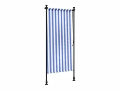 Persiana enrollable exterior tela acero blanco 100x270 cm ES148128