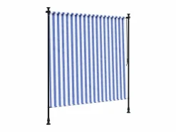 Best Persiana enrollable exterior tela acero blanco 150x270 cm ES830286 Azul