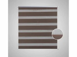 Outlet Helloshop26 Persiana enrollable marrón filtrante de luz 120 x 175 cm cortina para ventana persiana de privacidad 4102111 Marru00f3n