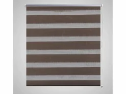 Outlet Helloshop26 Persiana enrollable marrón filtrante de luz 120 x 175 cm cortina para ventana persiana de privacidad 4102111 Marru00f3n