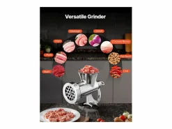 Outlet Picadora de Carne SucceBuy Manual en Acero Inoxidable 304, Picadora Manual de Manivela con Abrazadera de Mesa, Embutidora de Salchichas con 2 Placas de Molienda Materiales Y Utensilios De Cocina