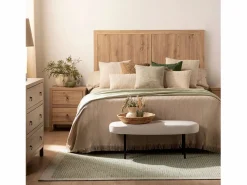 Online Pie de cama de Tela 38 x 97- Mena Beige