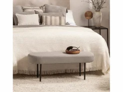 Clearance Pie de cama de Tela 38 x 97- Mena Gris