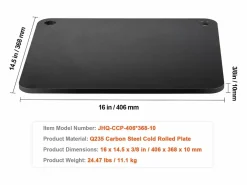 Discount Piedra para Pizza SucceBuy, Precurada, 40,6 × 36,8 × 1 cm