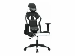 Sale piezas Silla gaming cuero sintético y blanco Silla Gaming