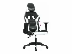 Sale piezas Silla gaming cuero sintético y blanco Silla Gaming