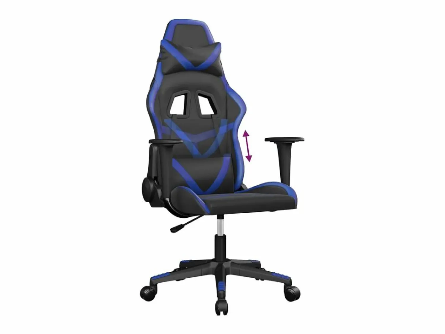 Clicnbuy piezas Silla gaming cuero sintético y azul