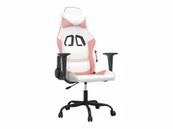 Clicnbuy piezas Silla gaming cuero sintético y rosa