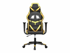 Clicnbuy piezas Silla gaming de masaje cuero sintético negro y