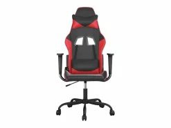 Clicnbuy piezas Silla gaming de masaje cuero sintético negro y