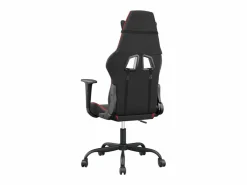 Clicnbuy piezas Silla gaming de masaje cuero sintético negro y