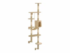 Garden Furniture Pilnar Rascador de gatos de pared con poste de sisal 194 cm