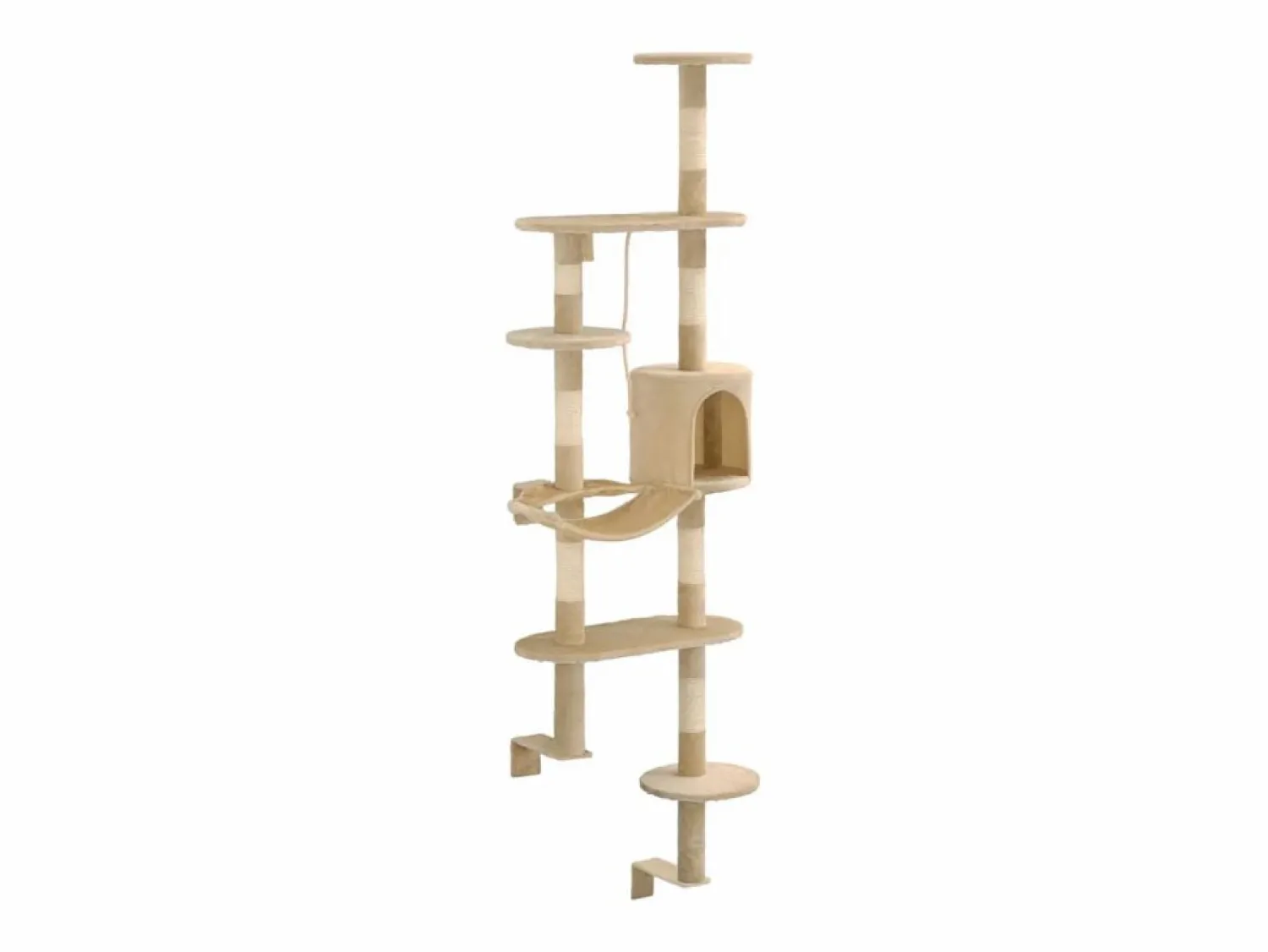 Garden Furniture Pilnar Rascador de gatos de pared con poste de sisal 194 cm