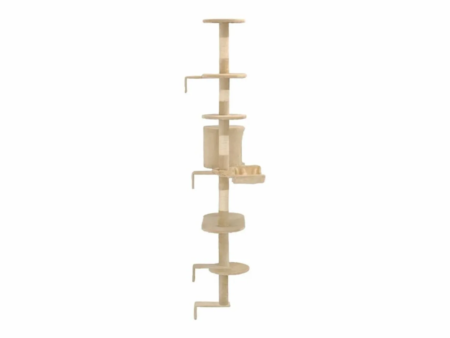 Garden Furniture Pilnar Rascador de gatos de pared con poste de sisal 194 cm