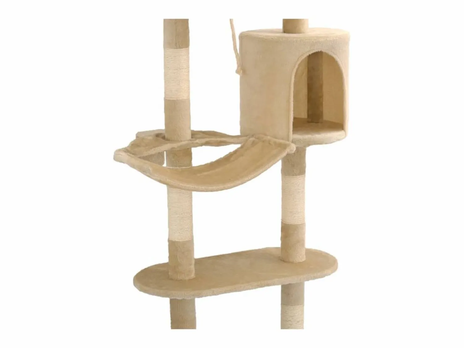 Garden Furniture Pilnar Rascador de gatos de pared con poste de sisal 194 cm