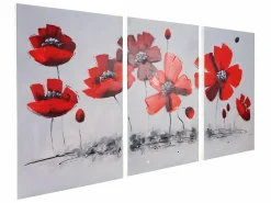 Clearance Pintura al óleo amapola pintada a mano Cuadro