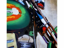 Best MCW Pintura al óleo moto pintada a mano Multicolor