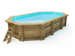 Habitat et jardin Piscina de madera '"Brazila" 5.86 x 3.86 x 1.20 m