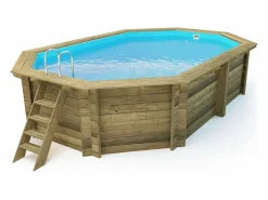 Habitat et jardin Piscina de madera "Miami" - 4.86 x 3.36 x 1.20 m