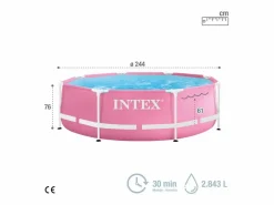Intex Piscina desmontable Metal Frame 2843L Ø244x76 cm
