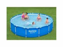 Outlet Piscina Desmontable Tubular Steel Pro 396x84 cm con Depuradora Cartucho 2.006 L/H Piscina Tubular