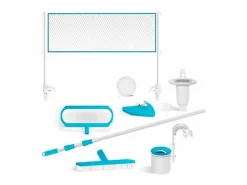 Intex Piscina desmontable Ultra XTR Frame con malla+pelota de voleibol 31805L gris 732x366 cm