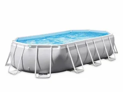 Online Piscina elevada ovalada 610x305x122cm con escalera y bomba 26798 Piscina Tubular