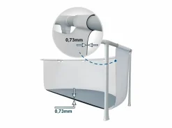 Discount Intex Piscina elevada rectangular 549x274x132 cm con bomba y accesorios Gris
