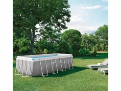 Intex Piscina elevada rectangular 400x200x122 cm con bomba y escalera