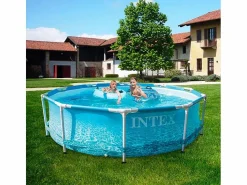 Hot Piscina Elevada Redonda Fondo Marino 28208 Beachside Metal Frame 305x76cm Piscina Tubular