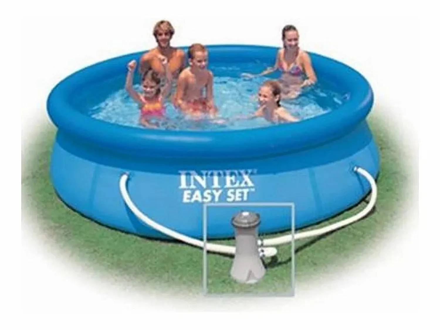 Sale Intex Piscina hinchable Easy Set 3853L 4 personas con depuradora Ø305x76 cm Azul