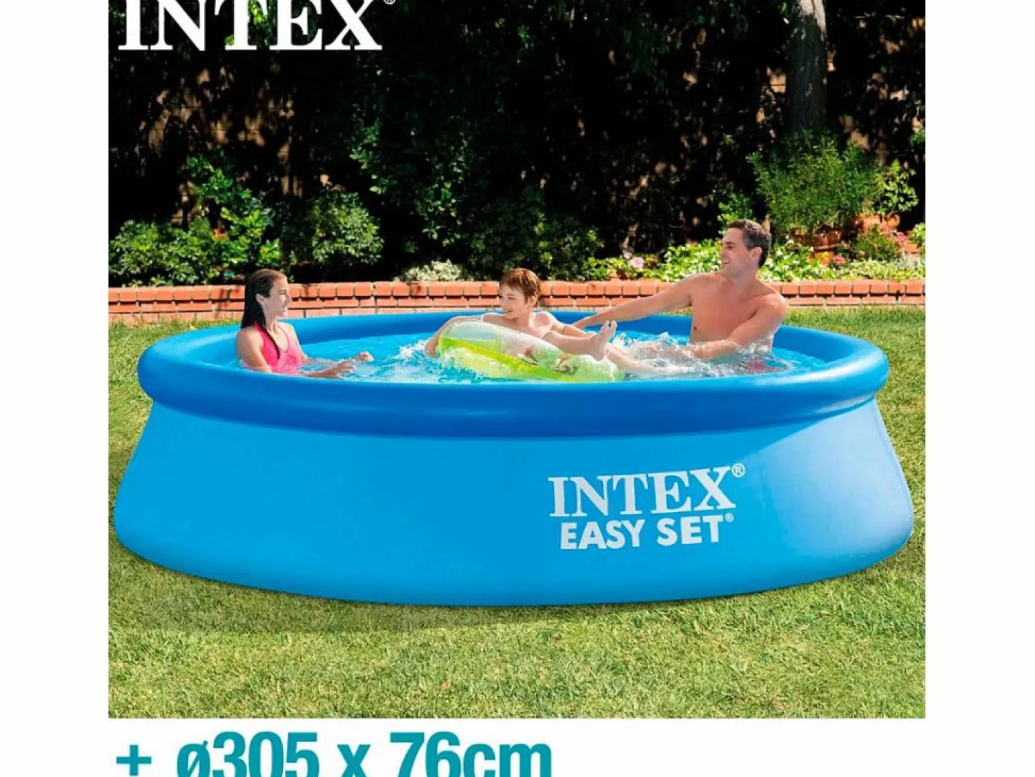 Sale Intex Piscina hinchable Easy Set 3853L 4 personas con depuradora Ø305x76 cm Azul