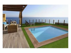 Habitat et jardin Piscina rectangular de madera "Caimanes 140" - 4,10 x 3,00 x 1,39 m