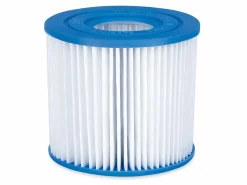 Vente-unique Piscina tubular ovalada gris oscuro con filtro de cartucho - D424 x Alt. 100 - SALAMANQUE