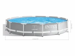 Intex Piscina tubular Prism Frame redonda 3,66 x 0,76 m - - claro