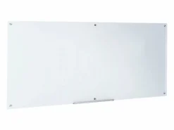 Discount Pizarra Magnética de Cristal SucceBuy, 182,9x91,5 cm, Borrado en Seco Sin Marco Blanco