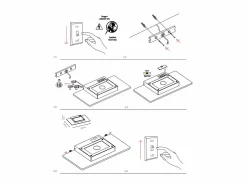 Clearance Pla Bianca - Aplique de pared LED de 35 W con interruptor CCT, 2700 K/3200 K/4000 K, aluminio, luz de pared ascendente - Beneito & Faure Blanco