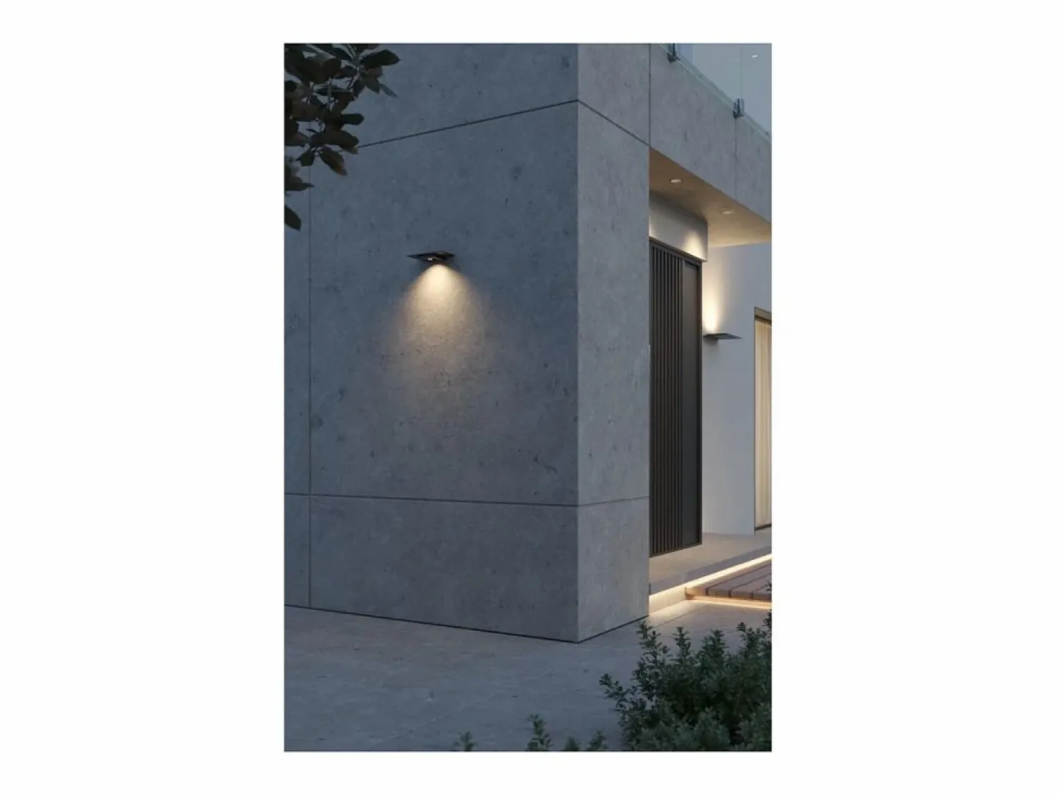 New Pla XL Corten - Aplique de pared LED de 35 W con interruptor CCT 2700K/3200K/4000K en aluminio, luz de pared ascendente - Beneito & Faure Marru00f3n