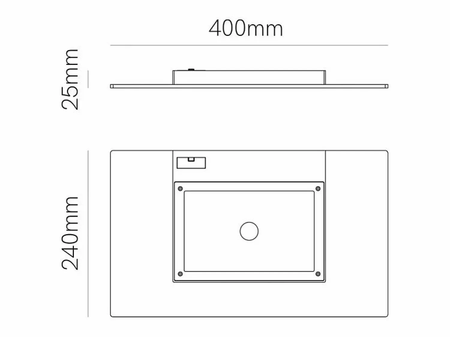 New Pla XL Corten - Aplique de pared LED de 35 W con interruptor CCT 2700K/3200K/4000K en aluminio, luz de pared ascendente - Beneito & Faure Marru00f3n
