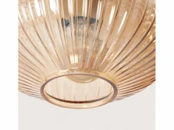 Clearance Plafón de Techo Metal y Cristal Basile Ámbar Plafón