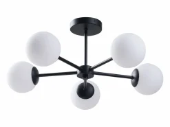 Online Plafón mate y blanco L.58.5 x Alt.21 cm - SOFIA Plafón