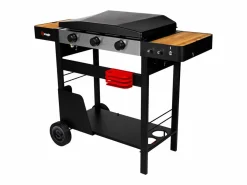 Outlet Somagic Plancha de asar a gas SAN SEBASTIAN 3 quemadores 6,45kW - Negro