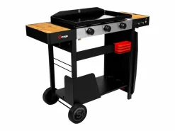 Outlet Somagic Plancha de asar a gas SAN SEBASTIAN 3 quemadores 6,45kW - Negro