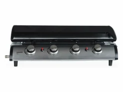 Sweeek Plancha de gas 4 quemadores 10kw + carro