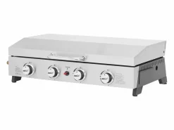 Habitat et jardin Plancha de gas 4 quemadores con tapa "Fasto" - 10 kw - Gris
