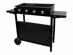 Happy Garden Plancha de gas MÉRIDA 4 quemadores 8kW + carrito