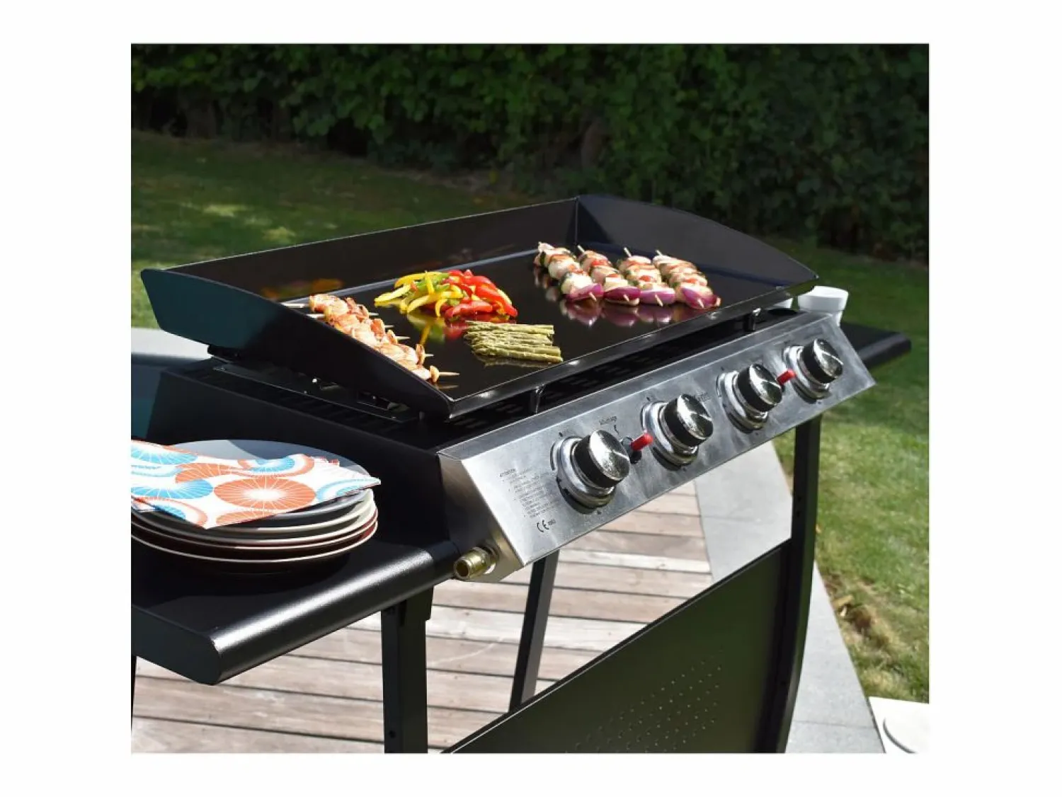 Happy Garden Plancha de gas VALENCIA 4 quemadores 10kW