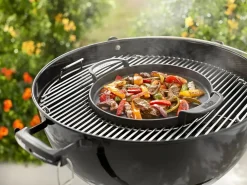 Mobilibrico Plancha Plaque Weber Gourmet System de Hierro Fundido Esmaltado - Accesorio de Cocina para Barbacoa