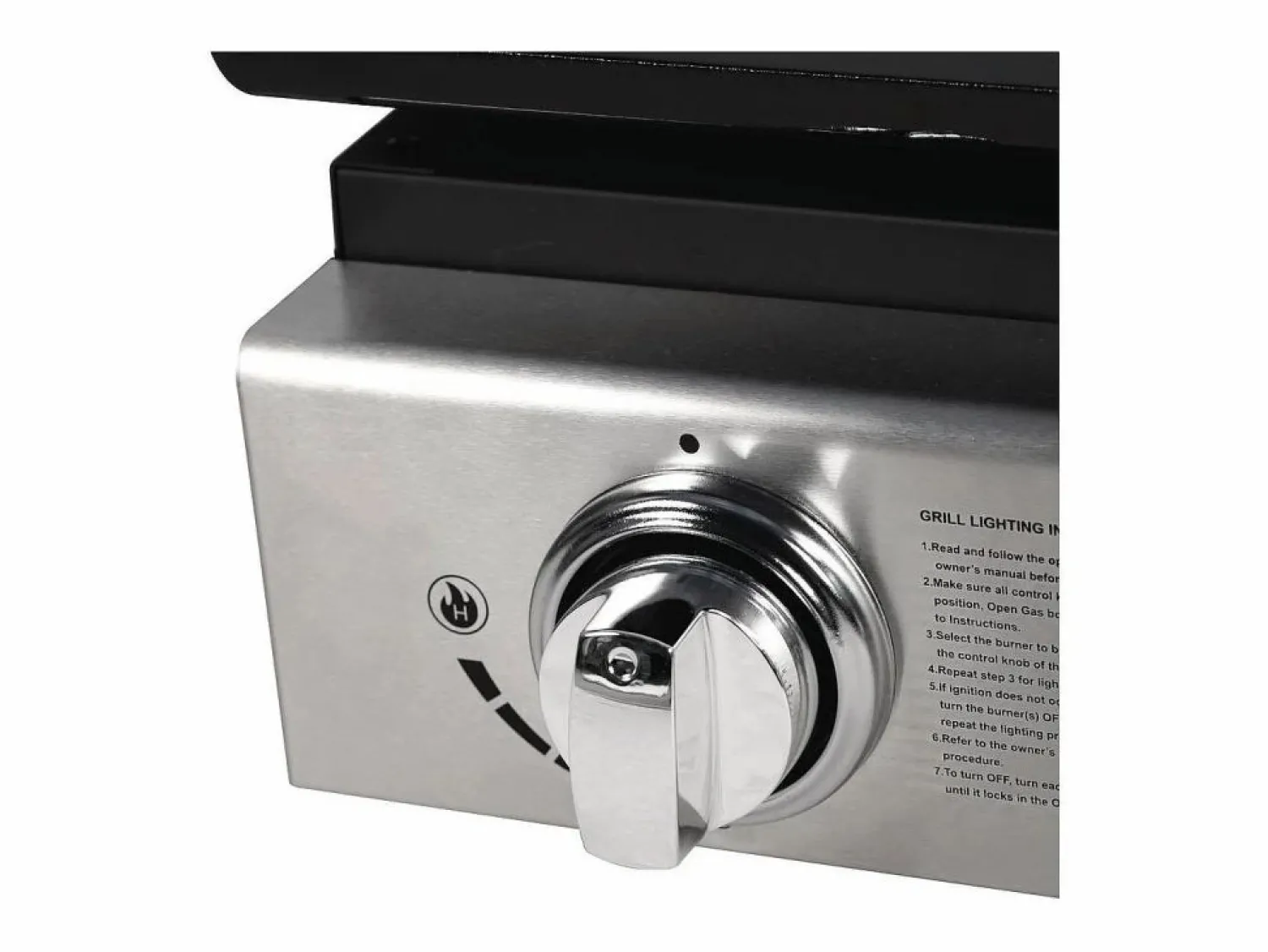 Outlet Habitat et jardin Plancha "Presto 3" - 3 quemadores - 7,5 kW - Gris Negro