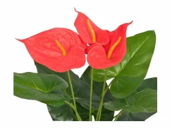 Clearance Planta artificial con maceta Anthurium 45 cm y Amarillo Planta Artificial